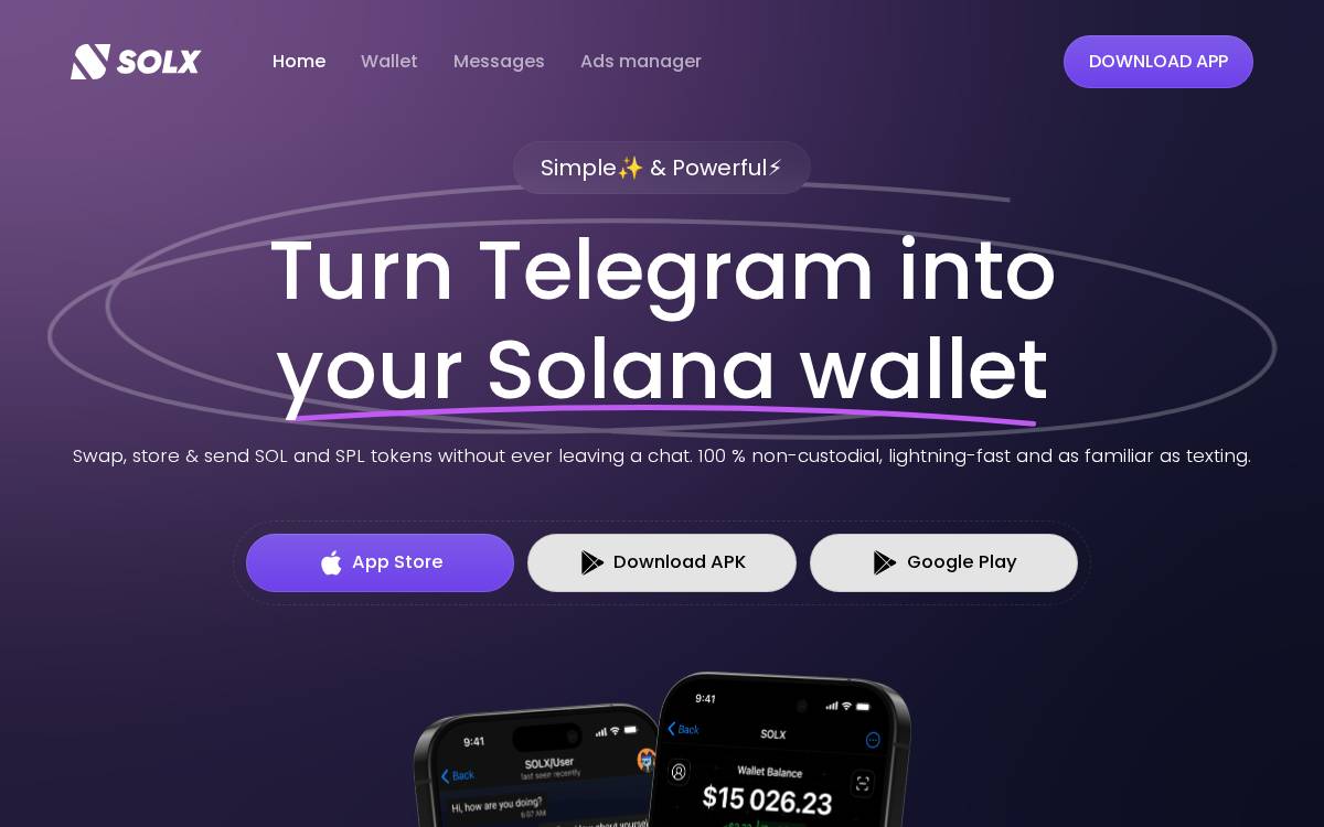 Solx website preview