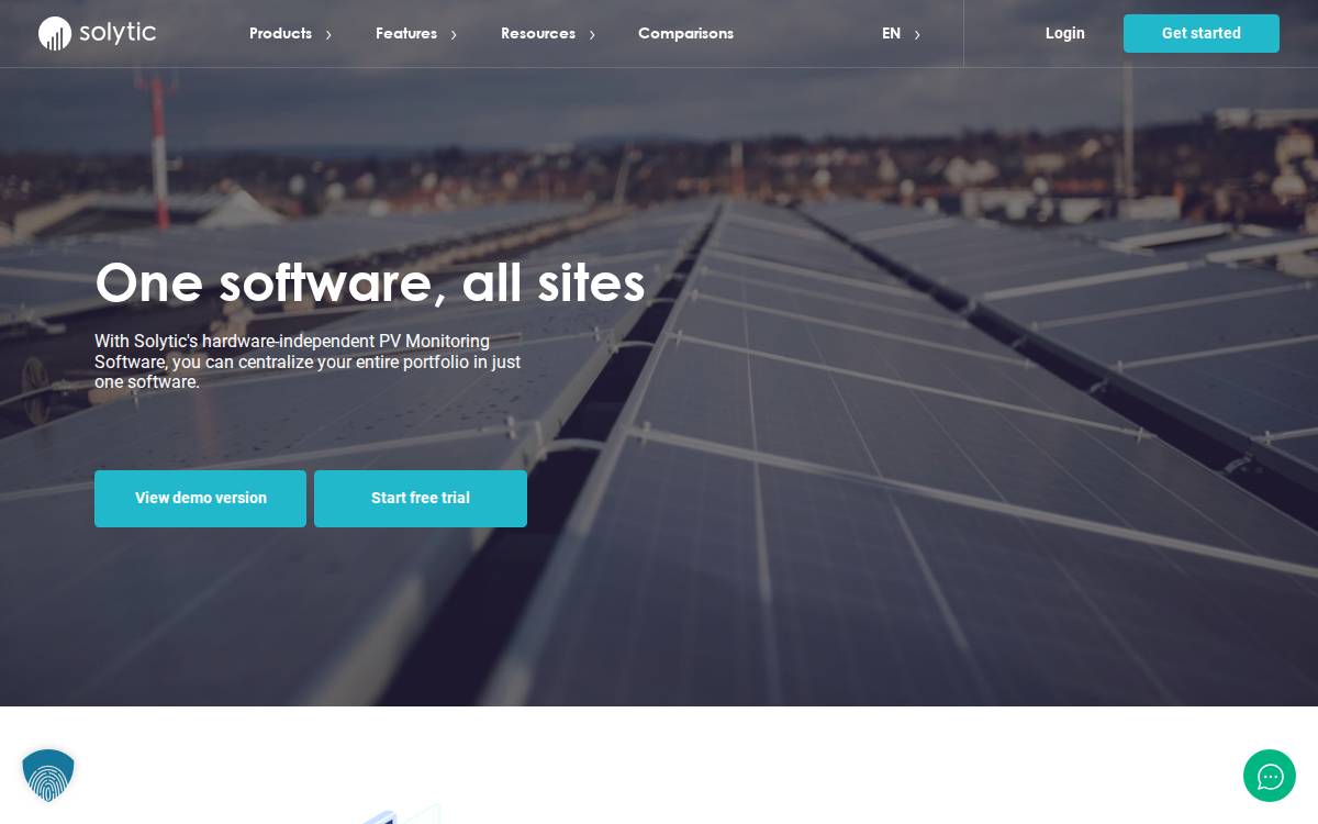 Solytic website preview