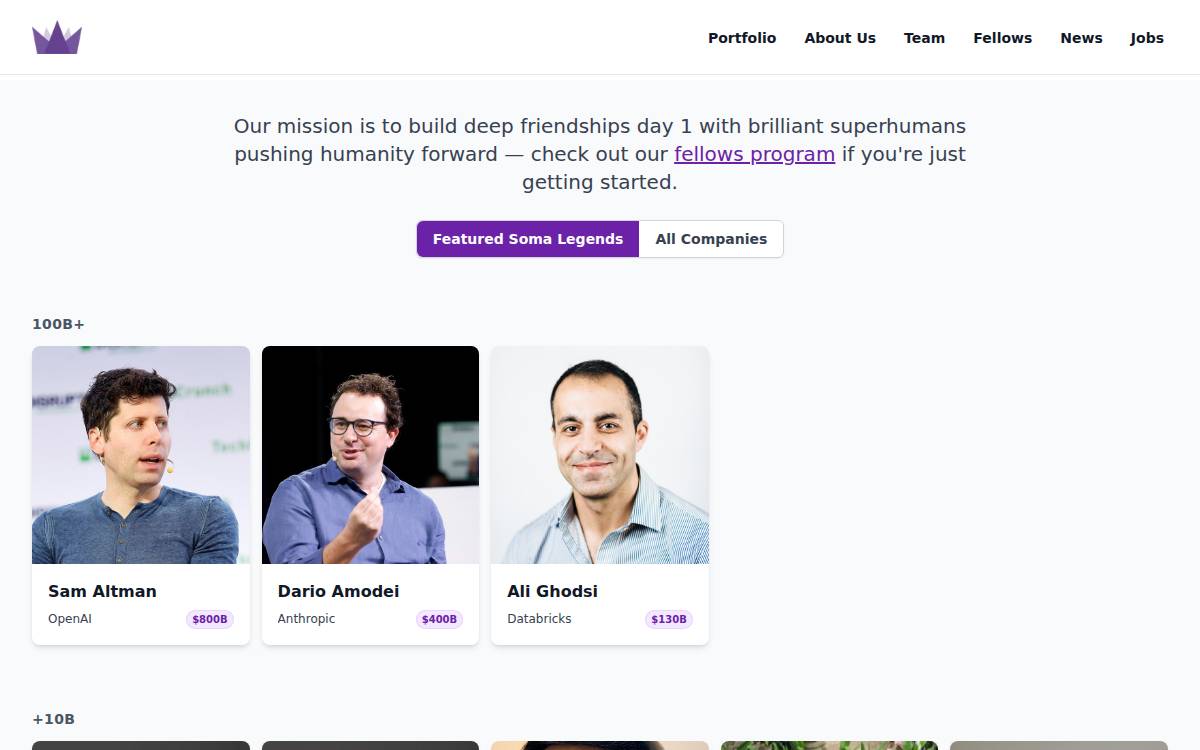 Somacap website preview