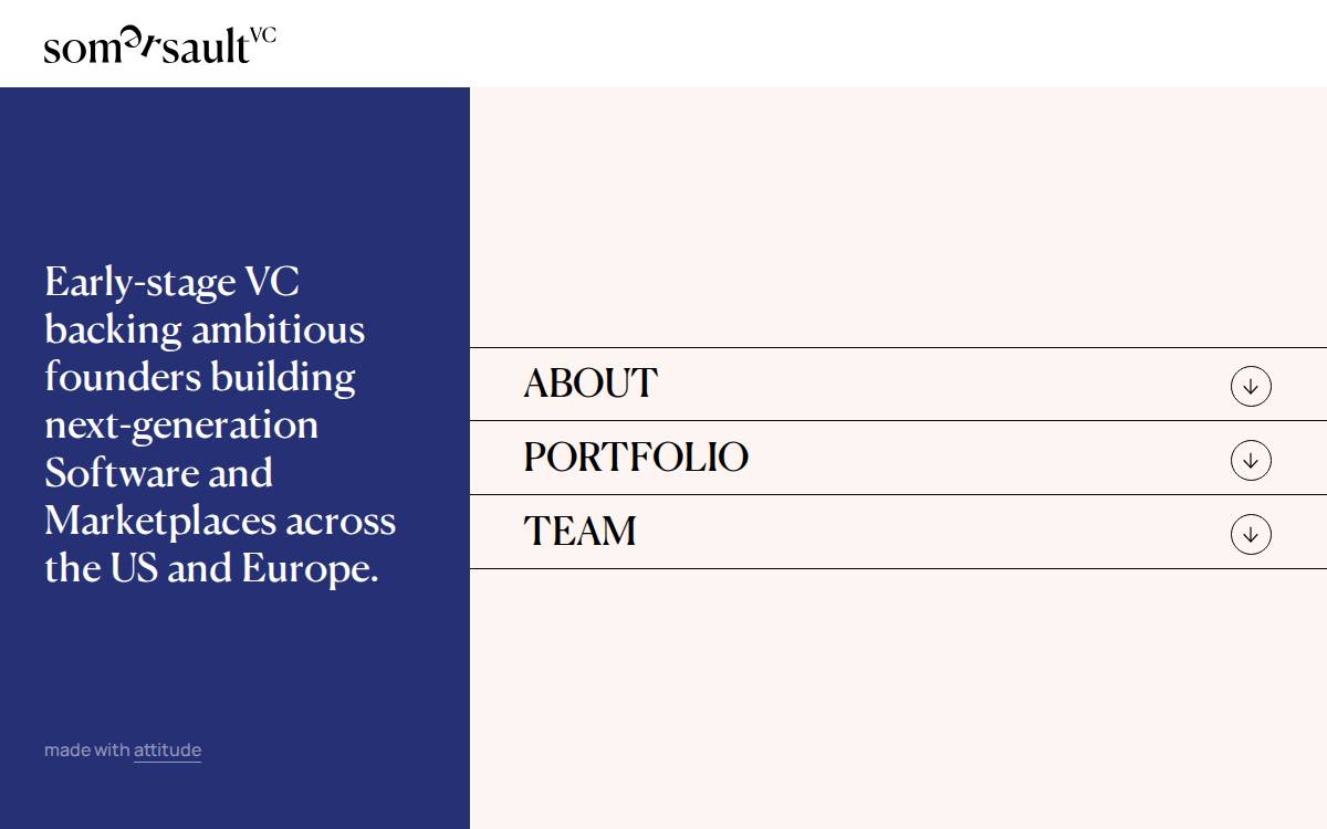 Somersault website preview