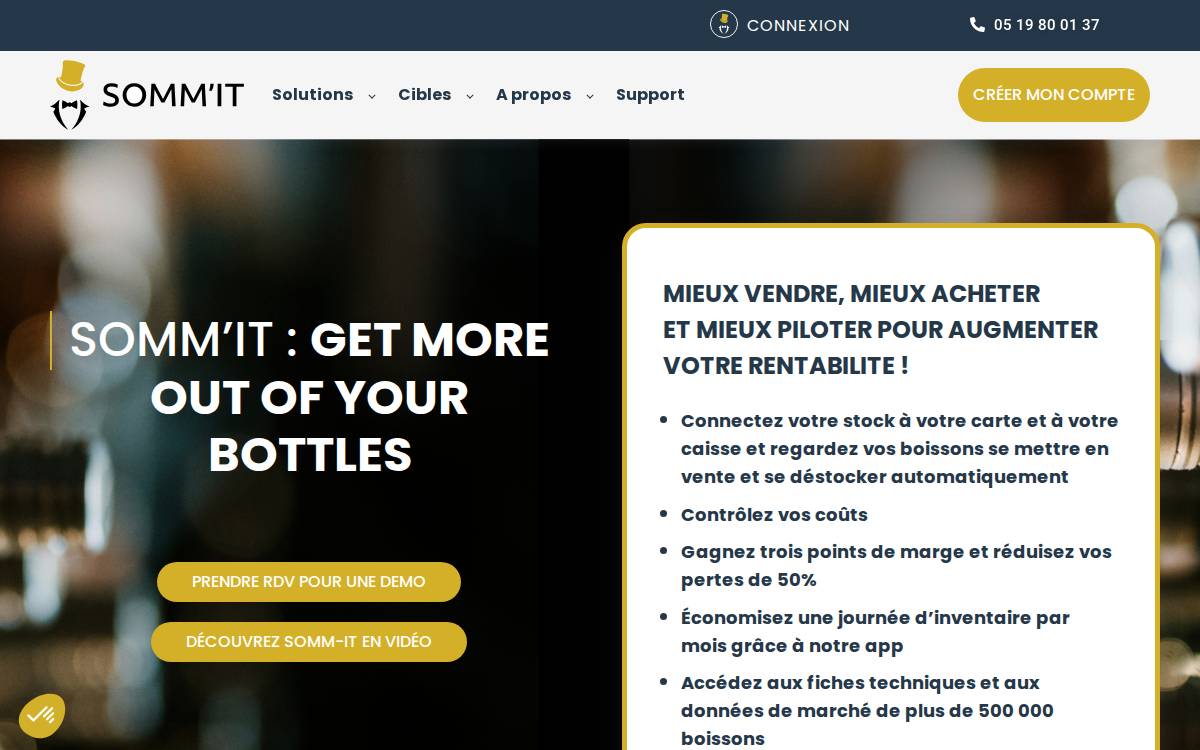 SOMM'IT website preview