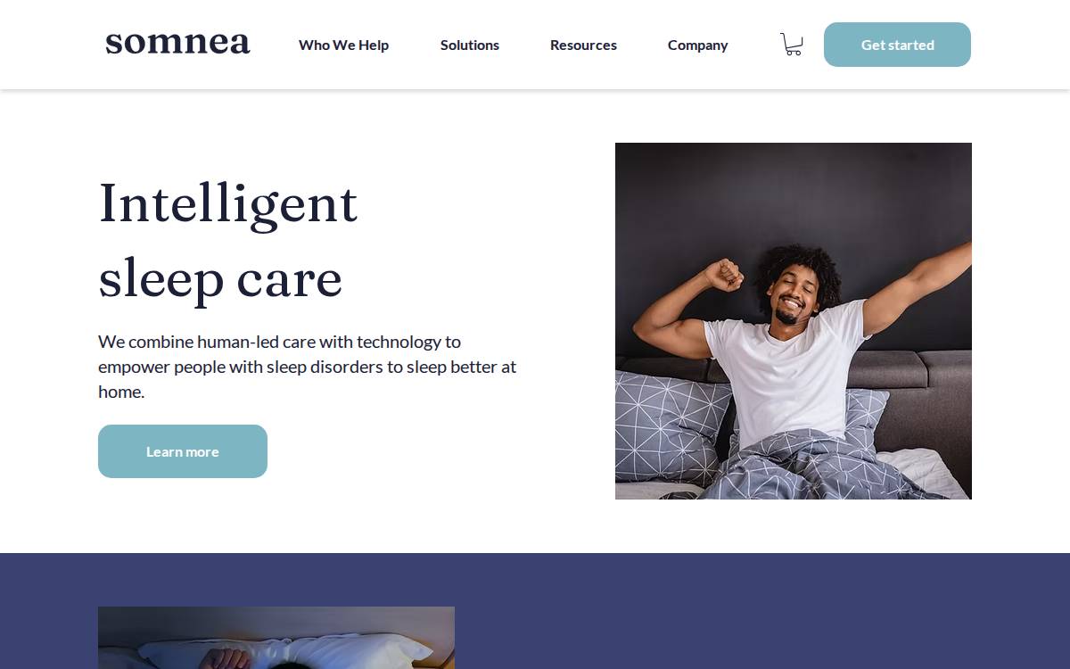 Somnea Health website preview