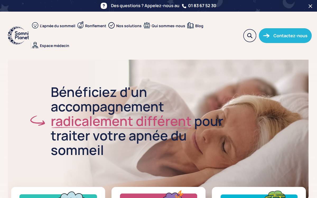 SomniPlanet website preview