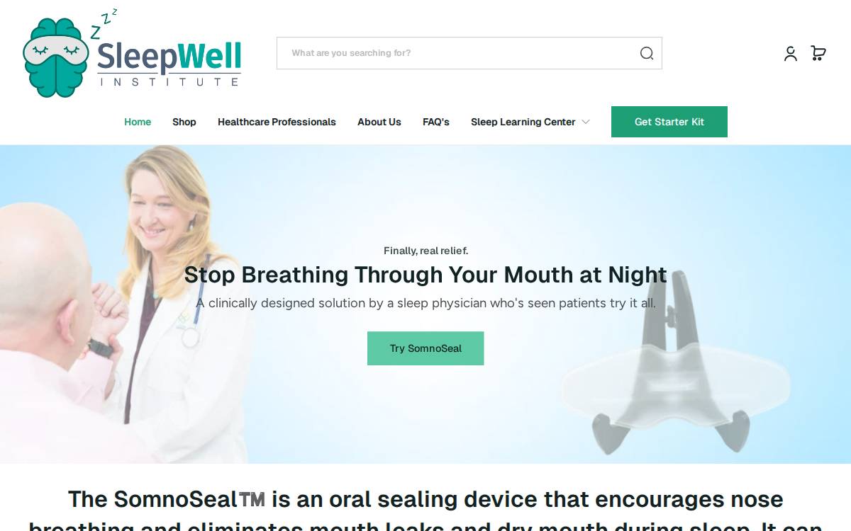 Somnoseal website preview