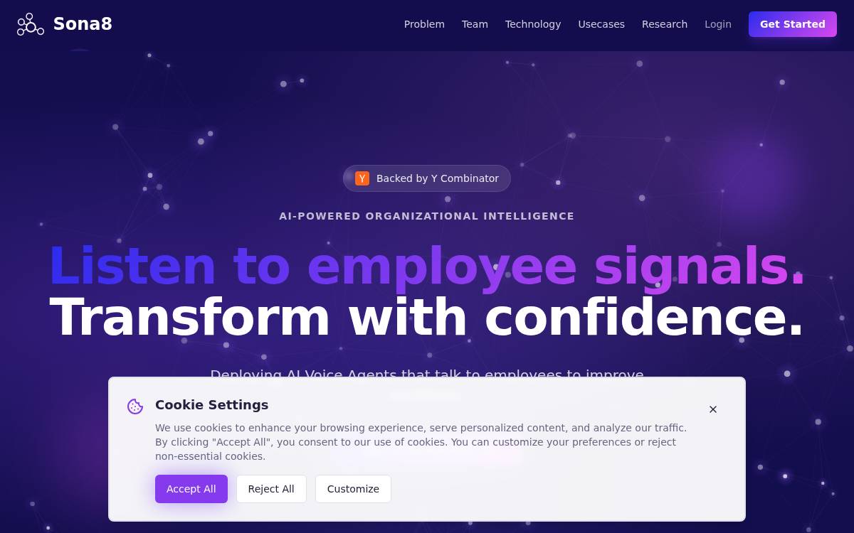 Sona8 website preview