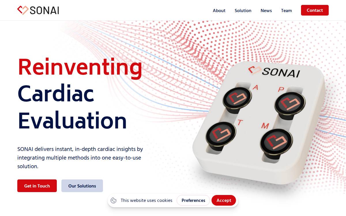 Sonai website preview