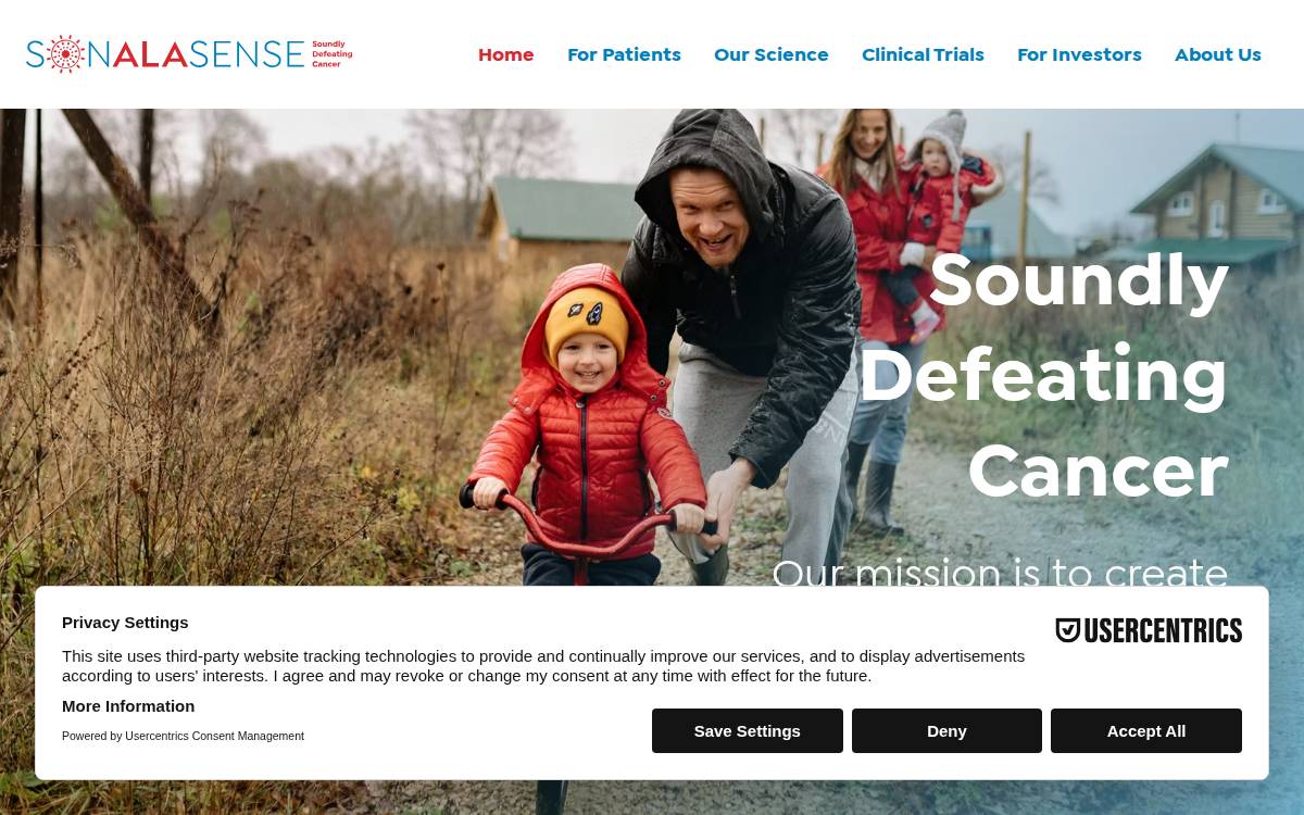 Sonalasense website preview