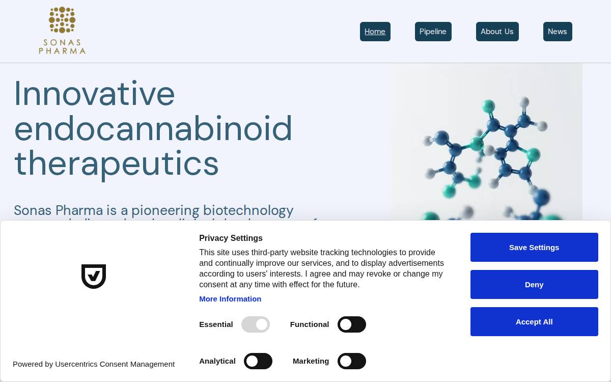 Sonaspharma website preview