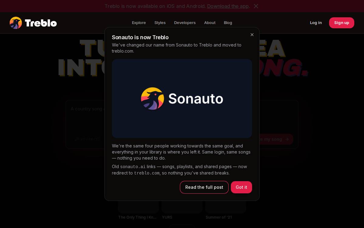 Sonauto website preview