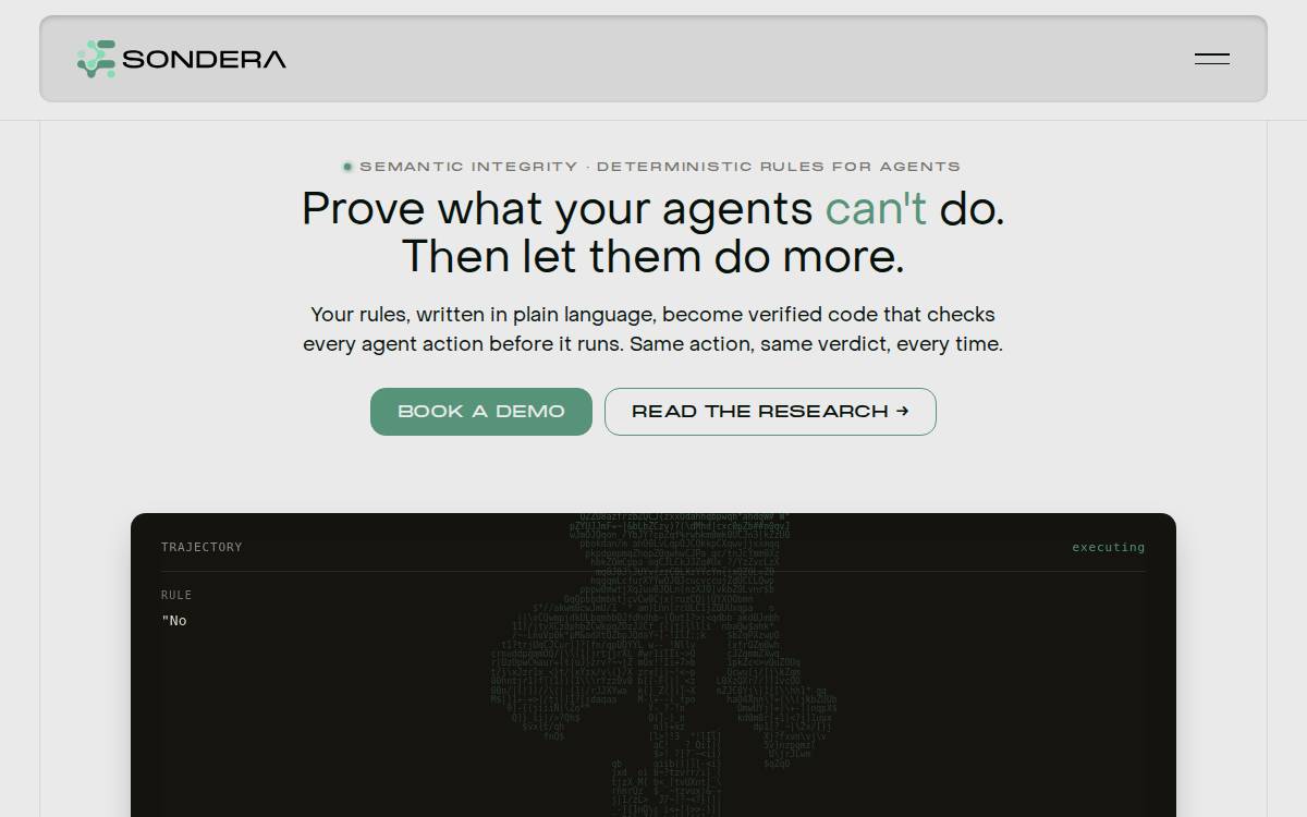 Sondera website preview