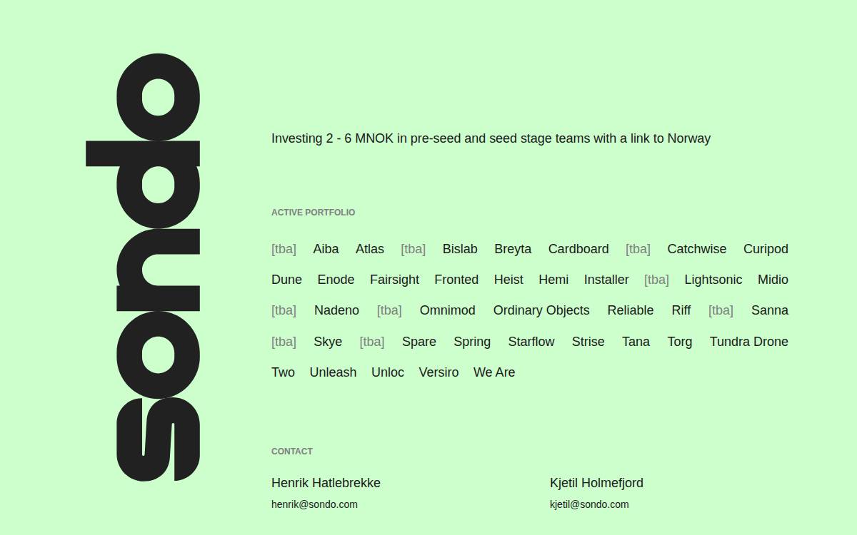 Sondo Visit Sondo website preview