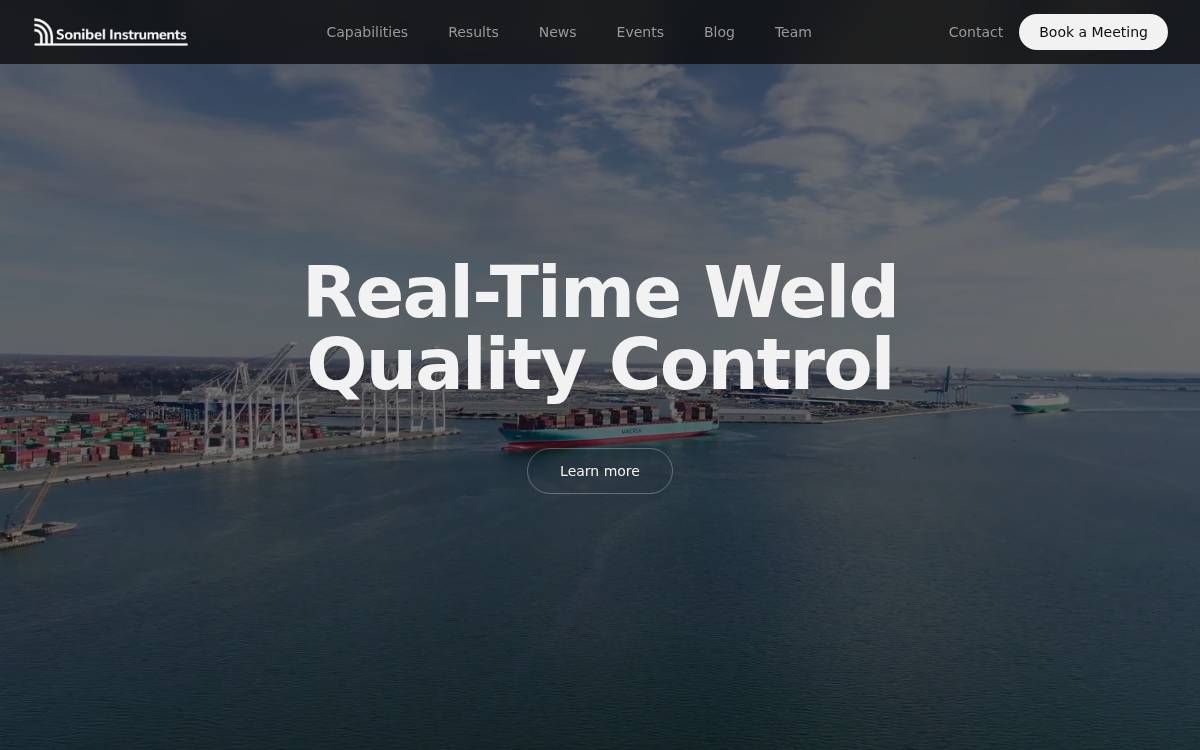 Sonibel Instruments website preview