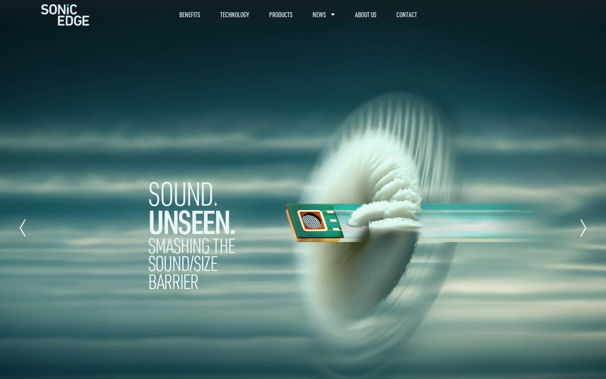 SonicEdge website preview