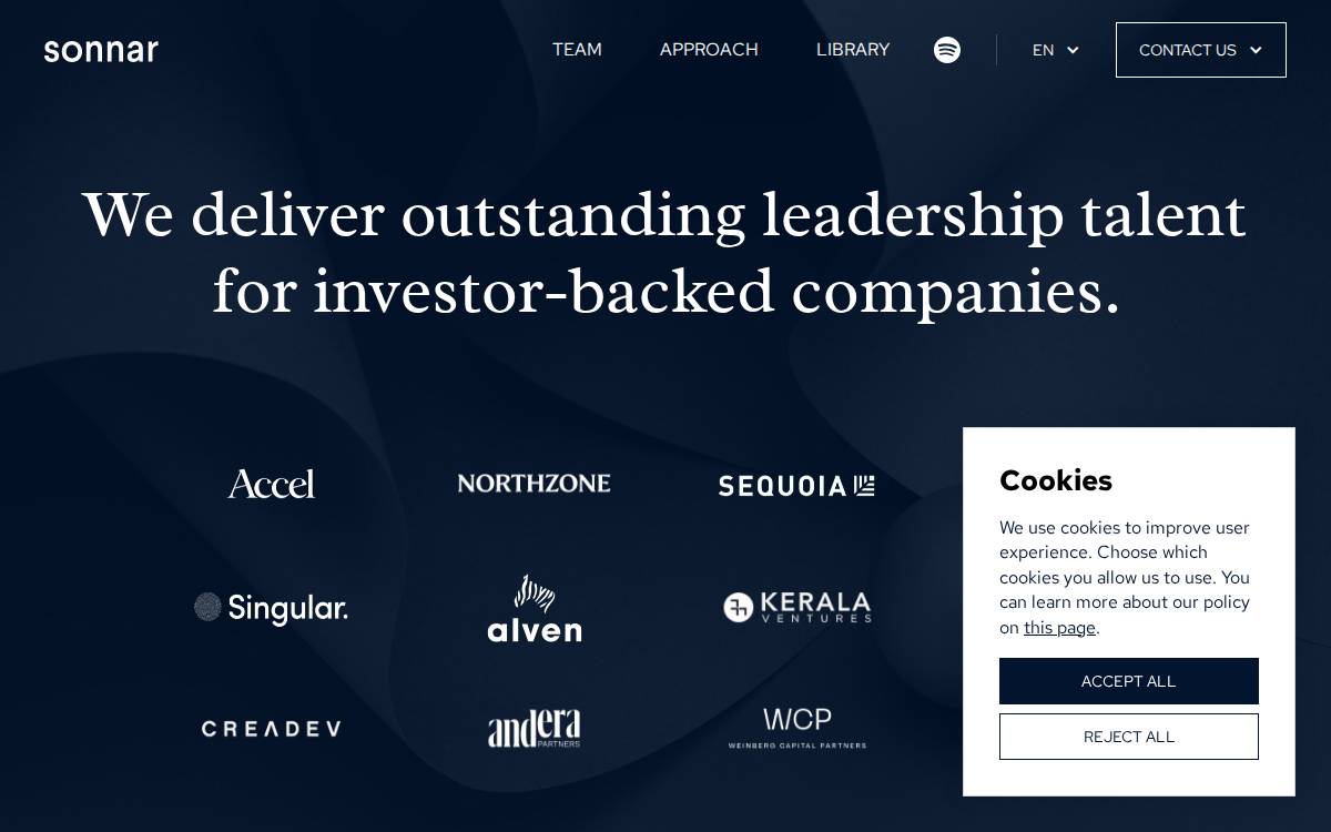 Sonnar website preview