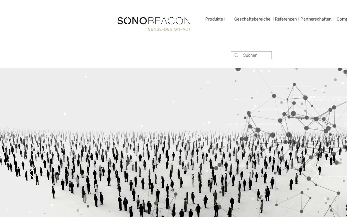 Sonobeacon website preview