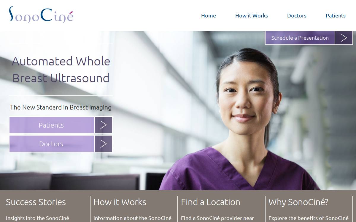 Sonocine website preview