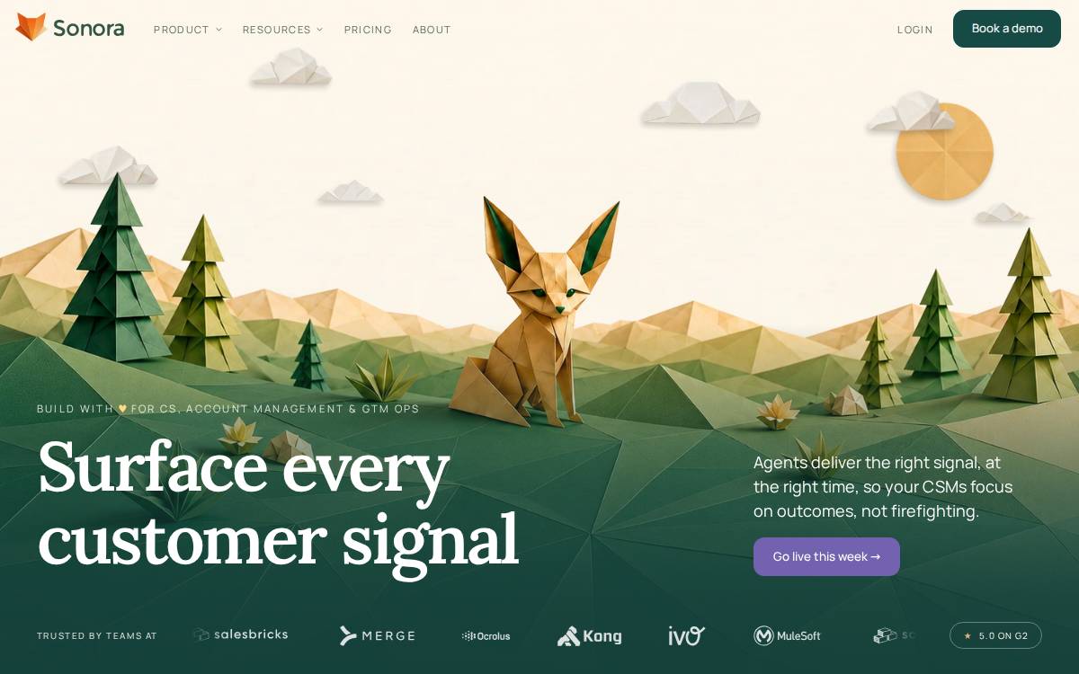 Sonora website preview