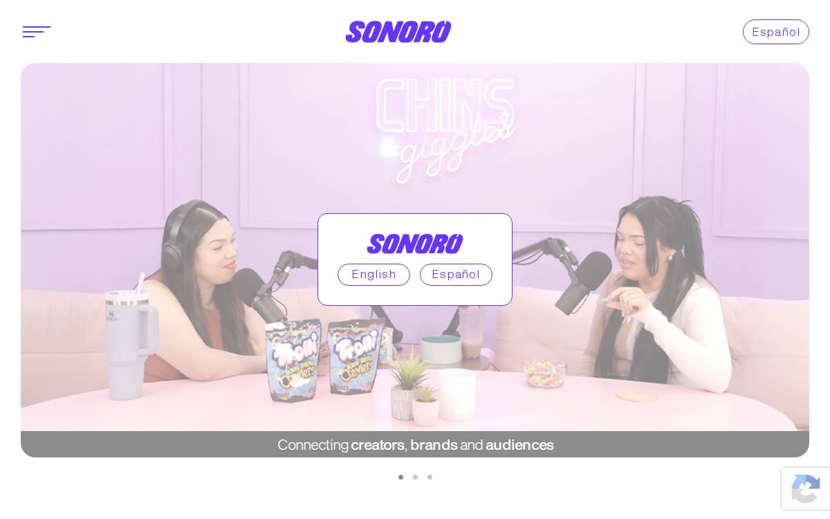 Sonoromedia website preview
