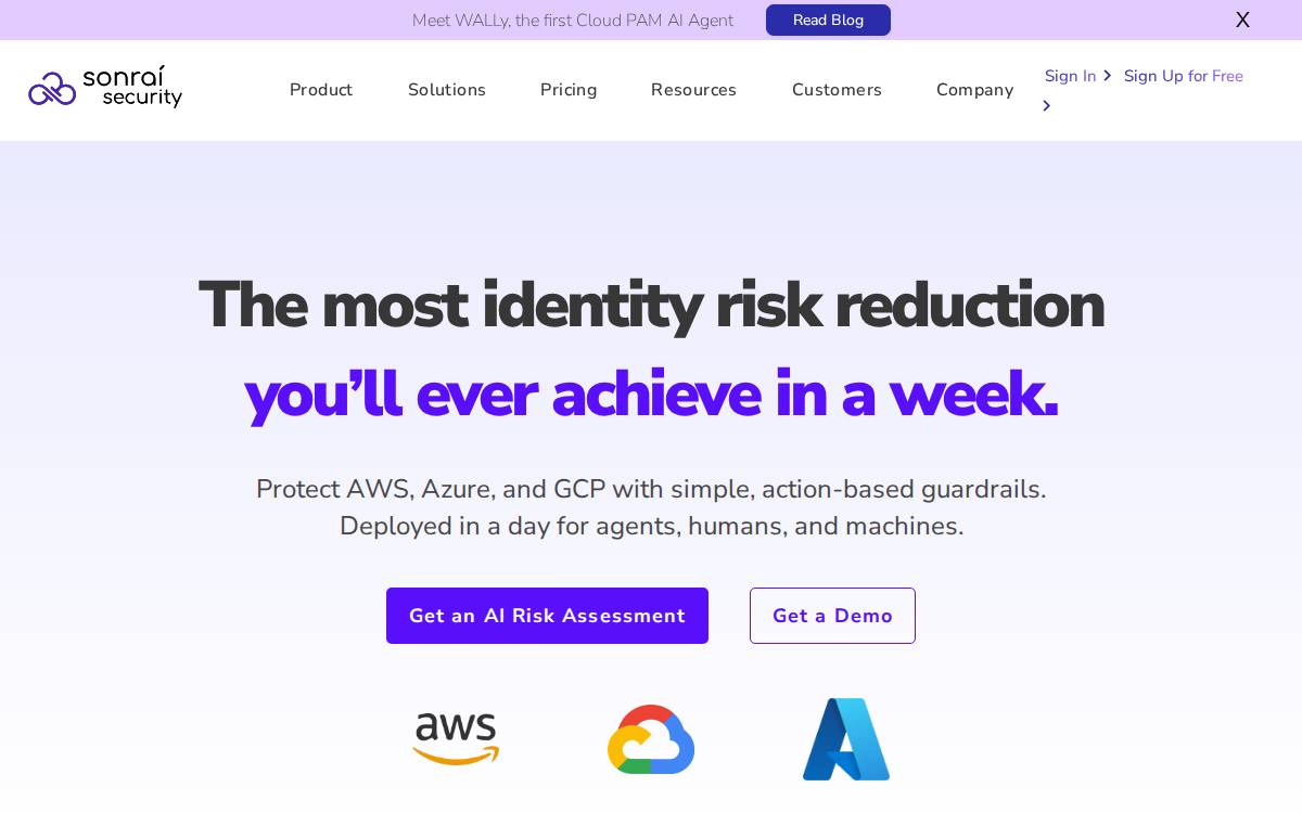 Sonrai Security website preview