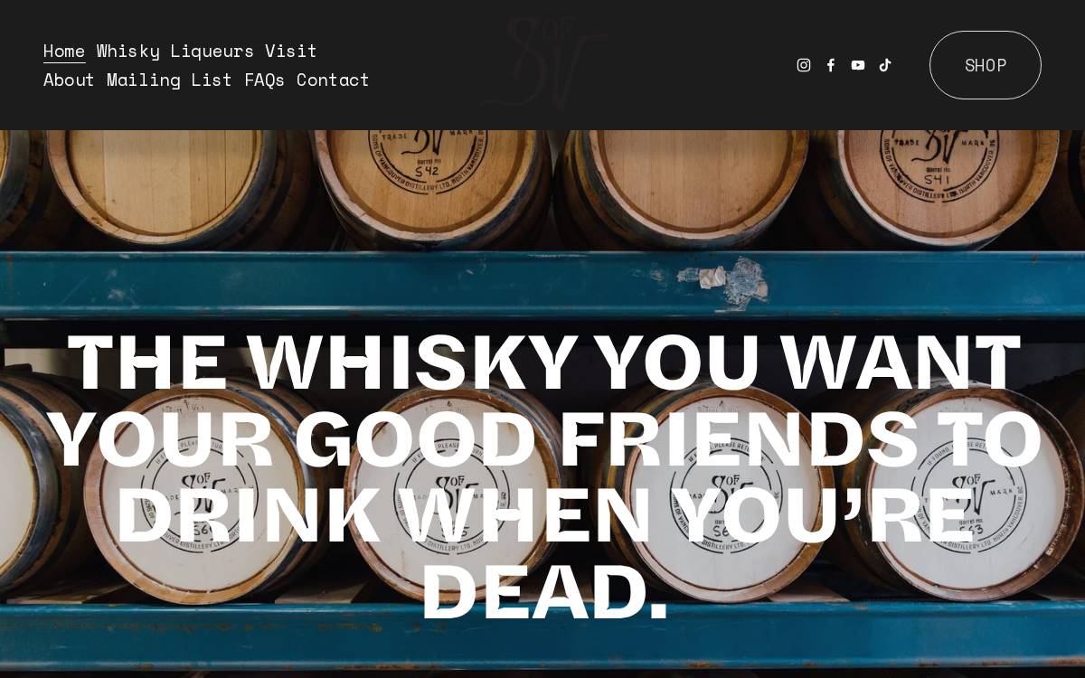 Sons of Vancouver Distillery website preview