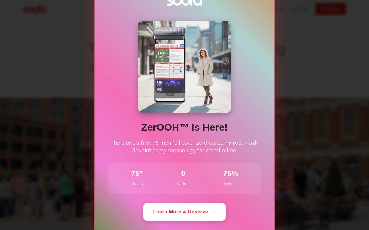 Soofa website preview