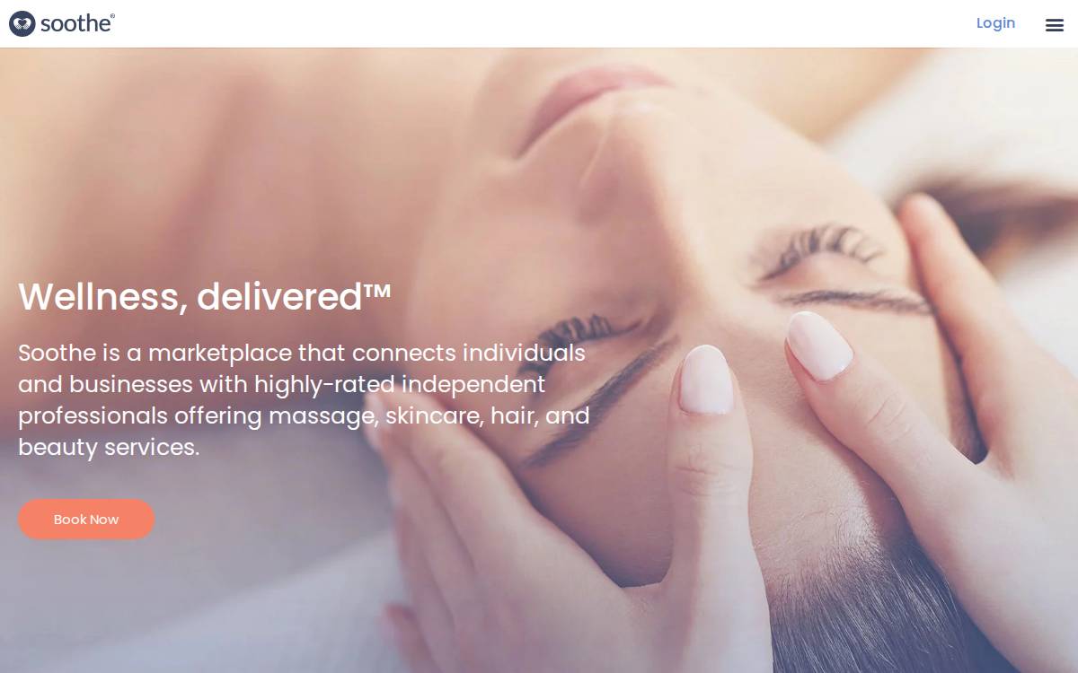 Soothe website preview
