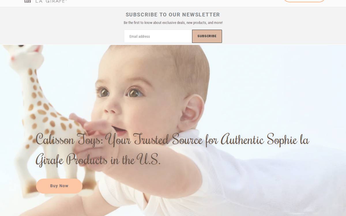 Sophiethegiraffe Usa website preview
