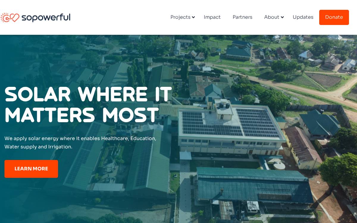 Sopowerful website preview