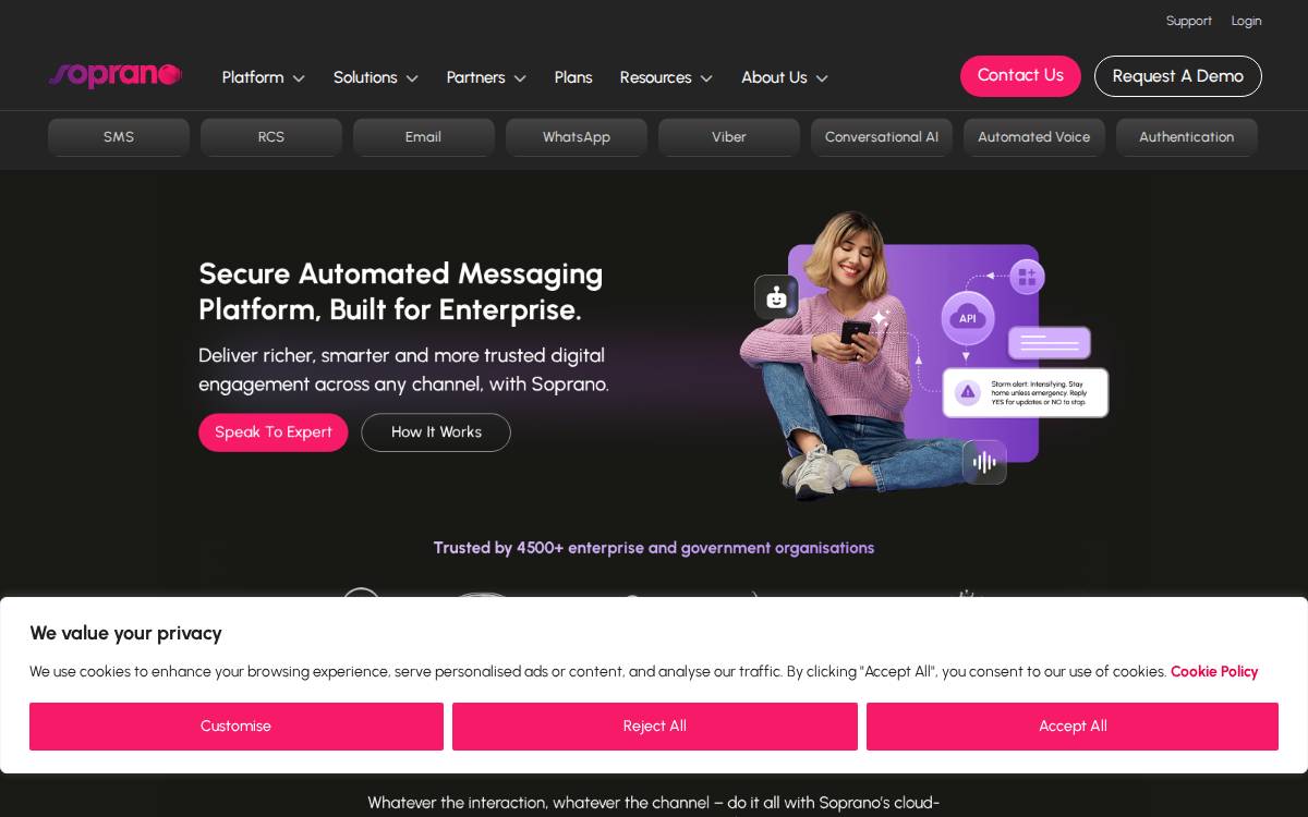 Soprano website preview
