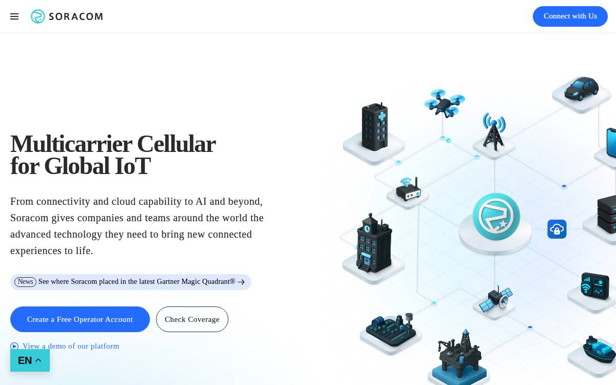 Soracom website preview