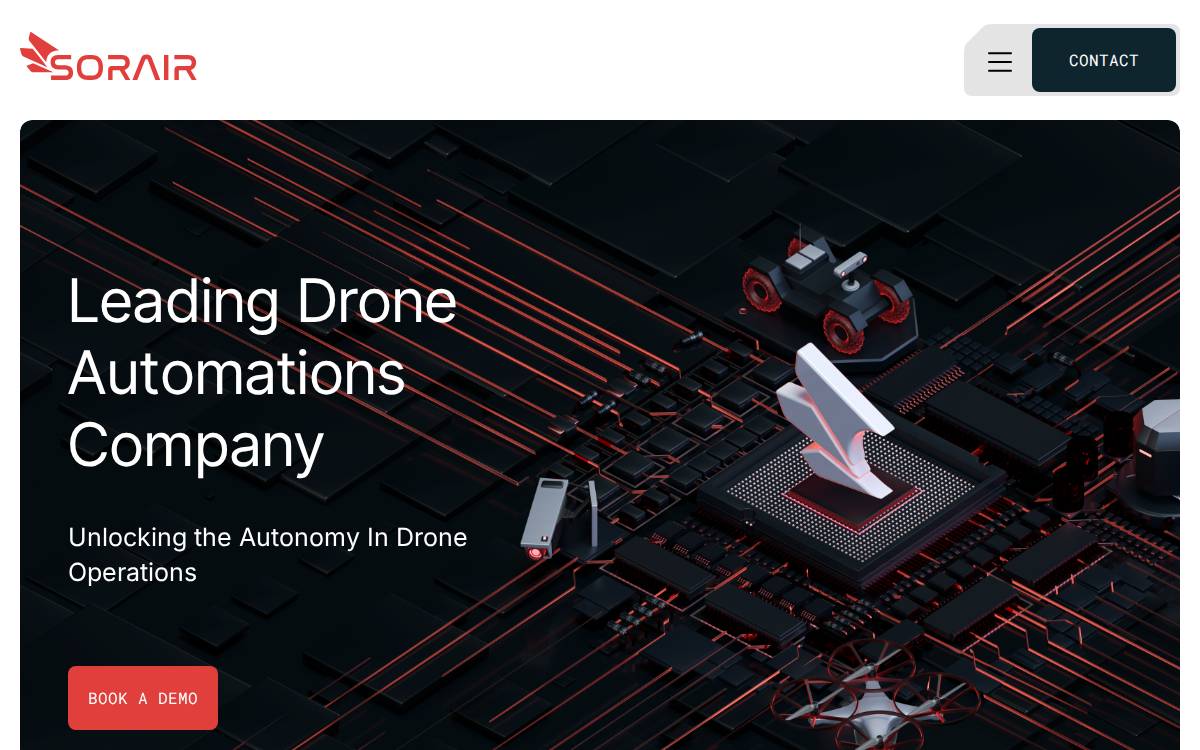 Sorair Technologies website preview