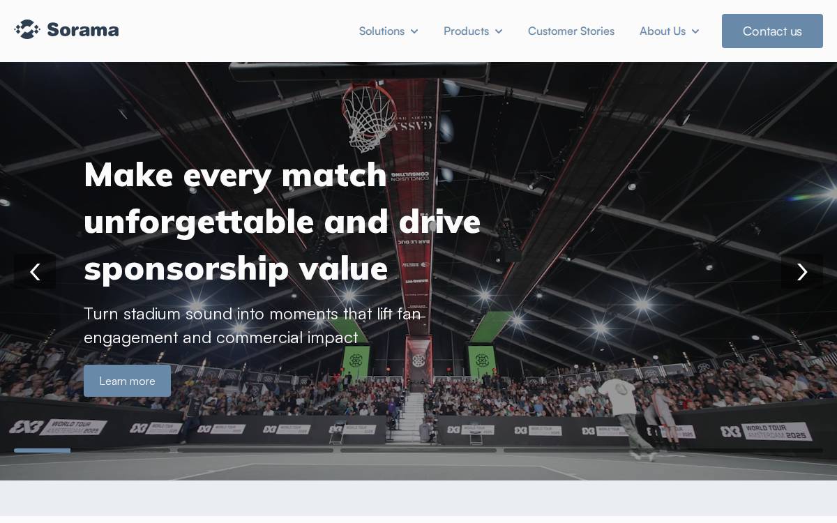Sorama website preview