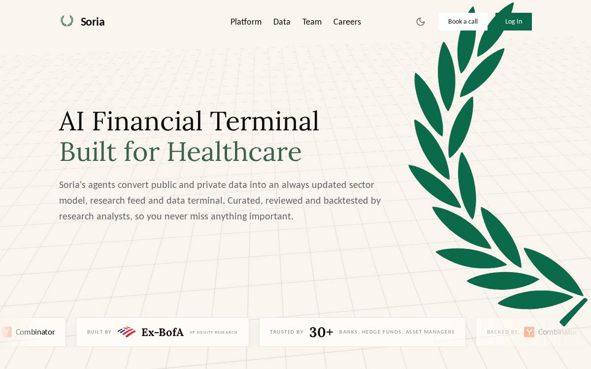 Soria website preview