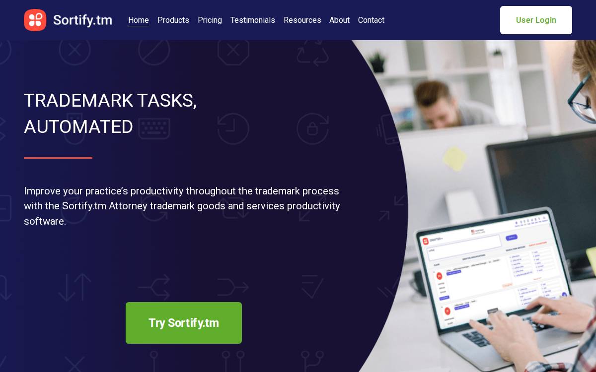 Sortify website preview