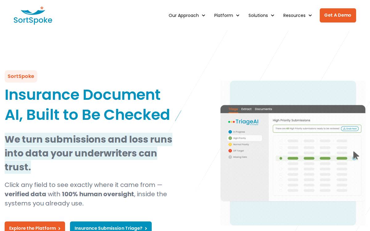 Sortspoke website preview