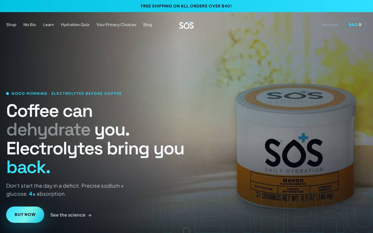 SOS website preview