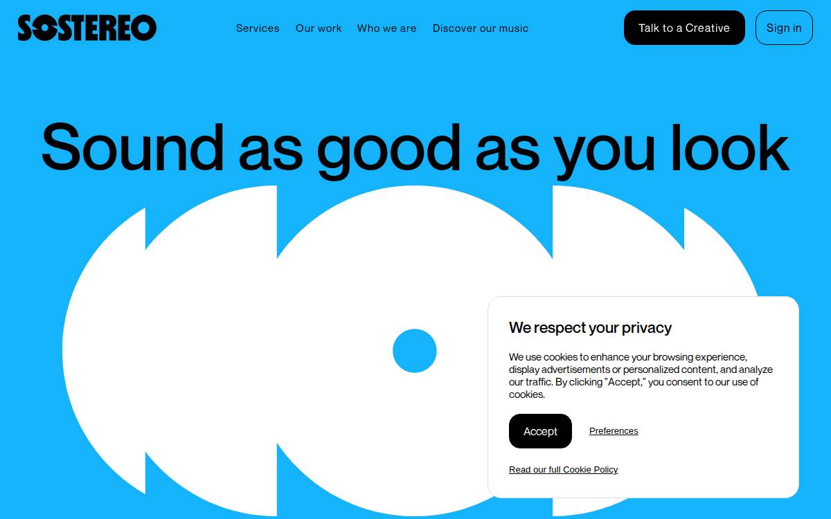 Sostereo website preview