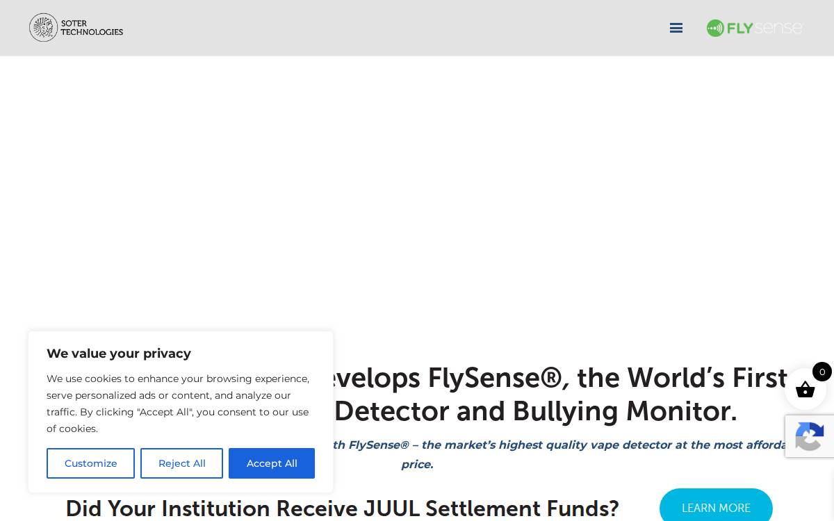 Soter Technologies website preview