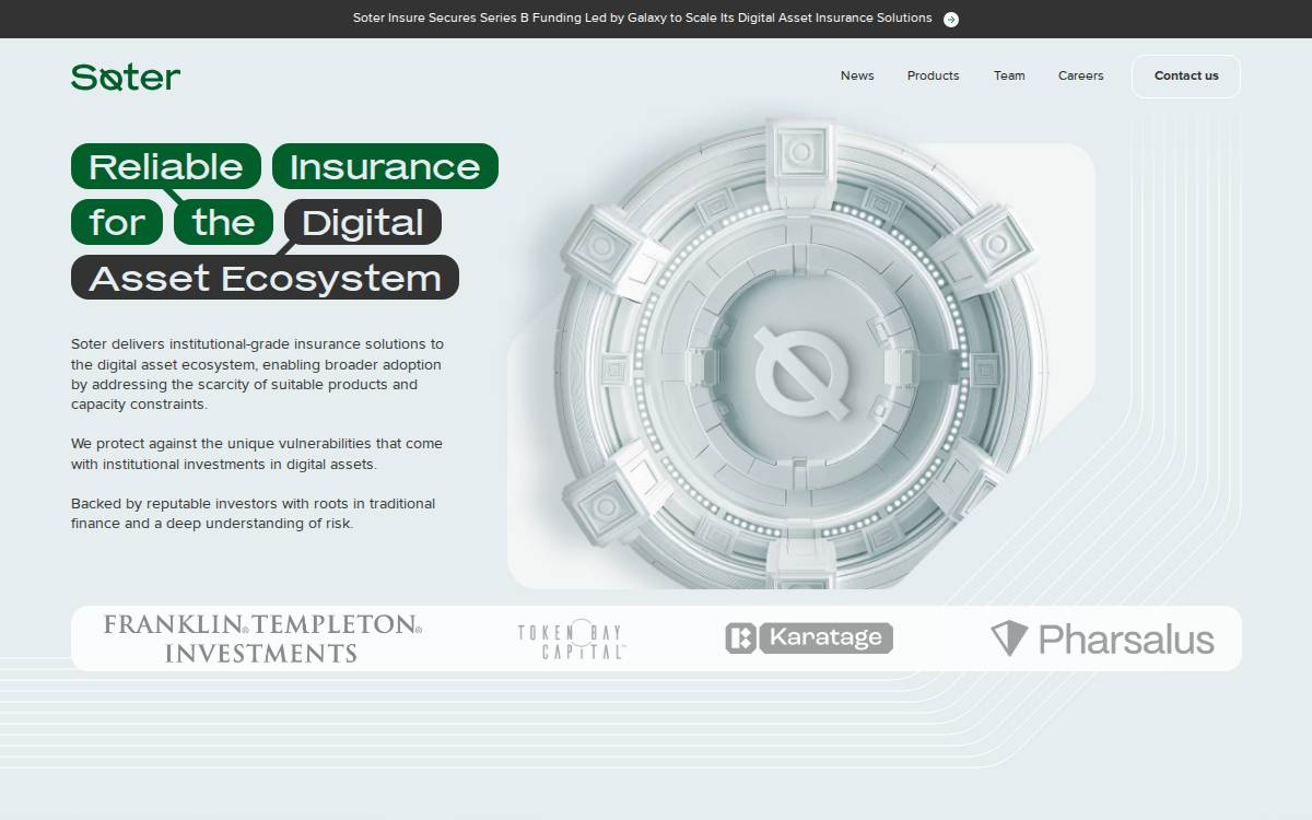 Soter website preview