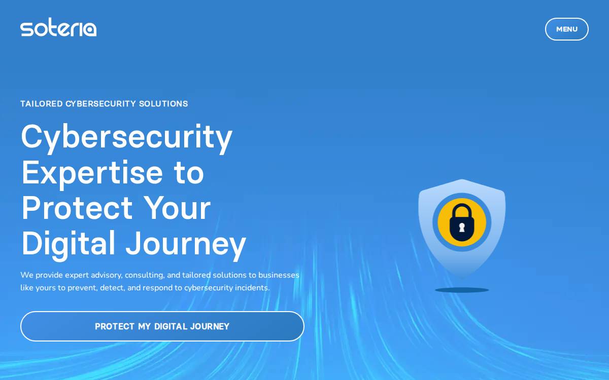 Soteria website preview