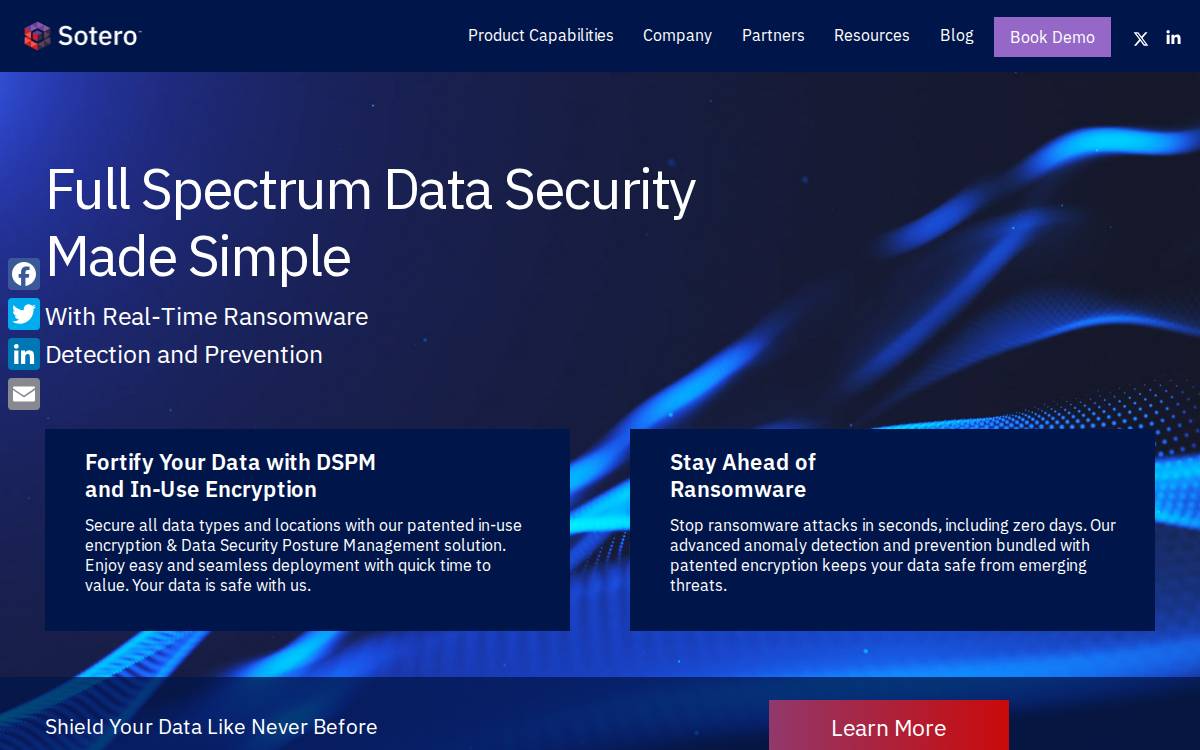 Soterosoft website preview