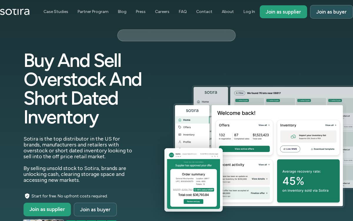 Sotira website preview