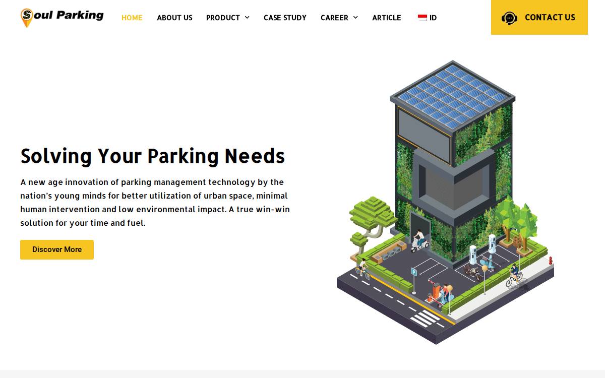 Soul Parking website preview
