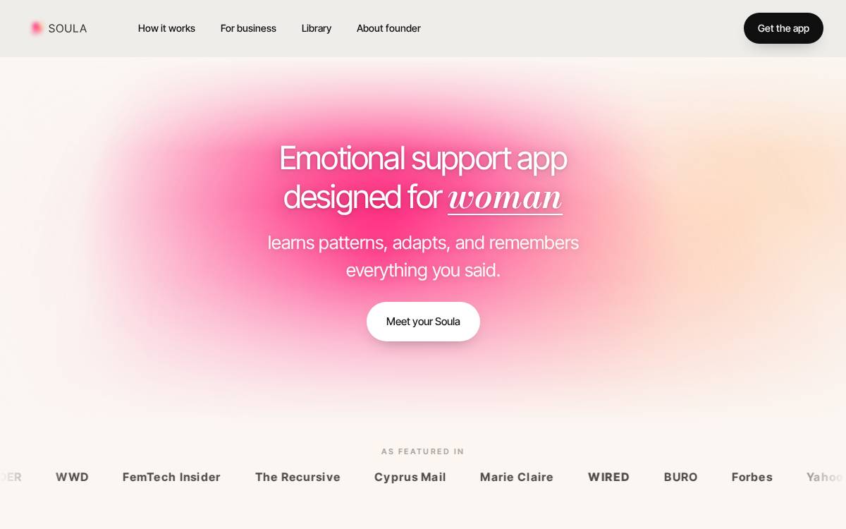 Soula website preview