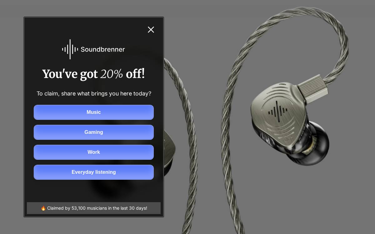 Soundbrenner website preview