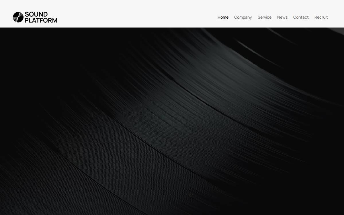 Soundplatform website preview