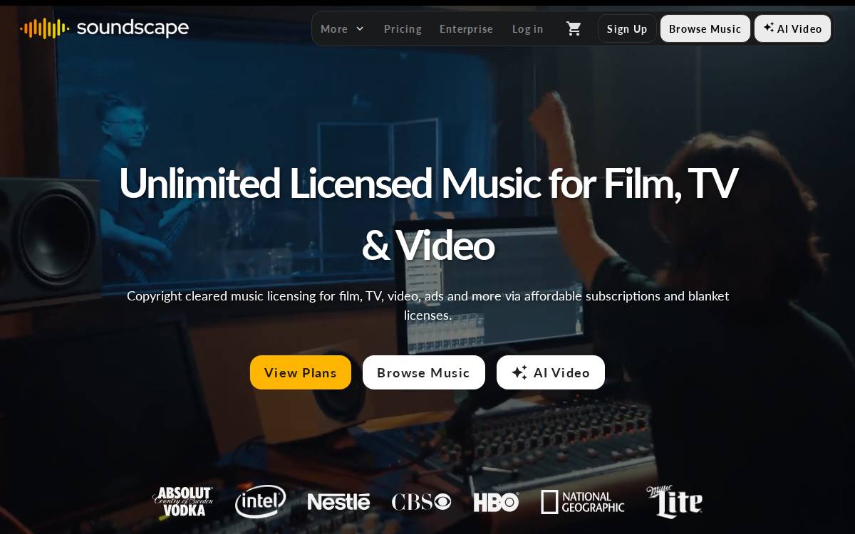 Soundscape Website website preview