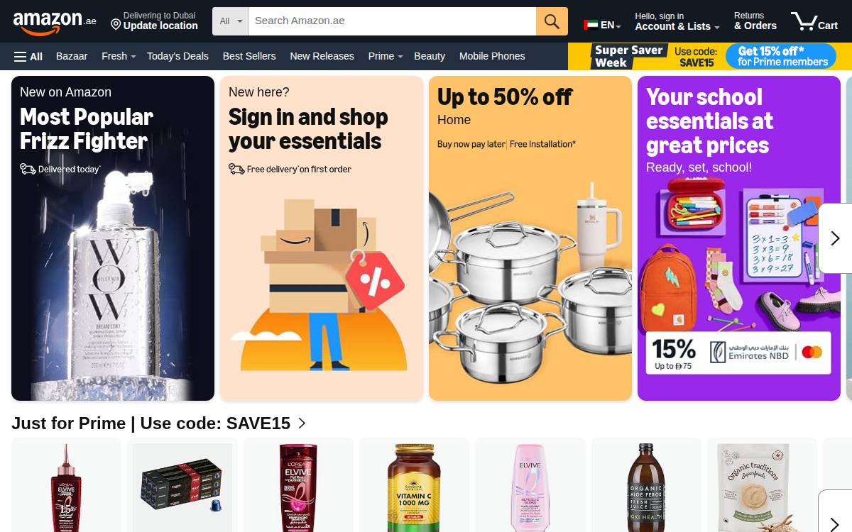 Souq website preview