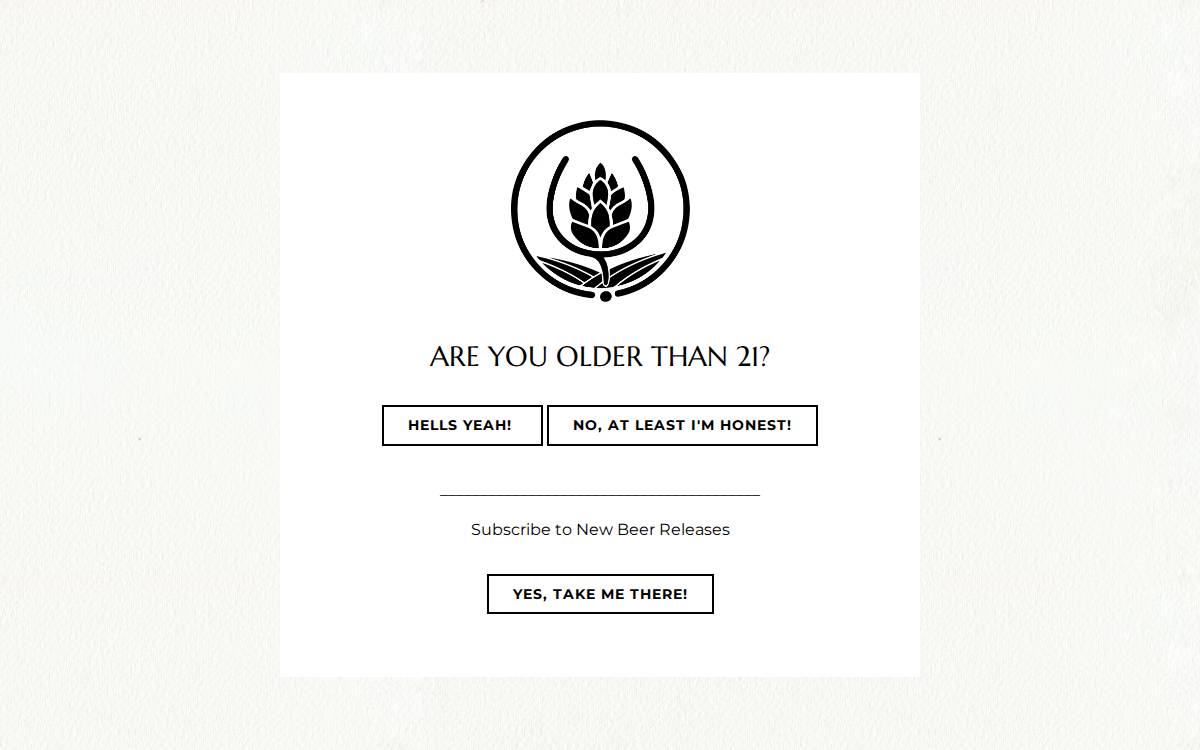 Source Brewing website preview