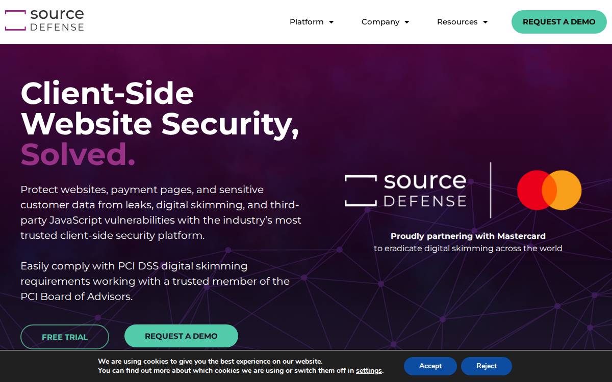 Source Defense website preview